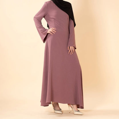 Elegant Flow Crepe Pocket Abaya Dress(MA432) - A-1 Thread Vault