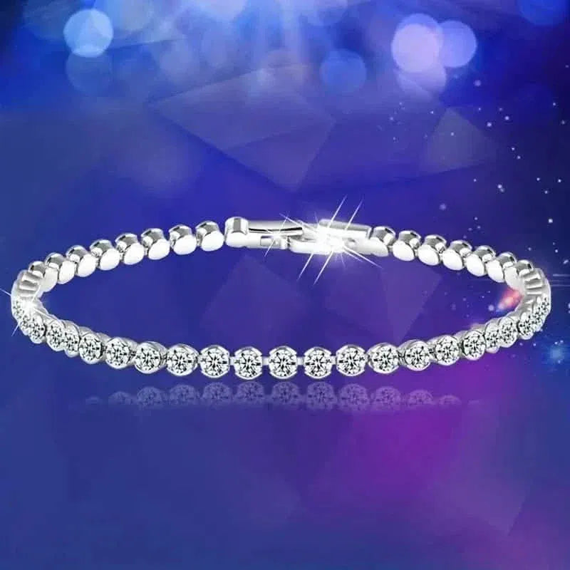 Elegant Rhinestone Tennis Bracelet - A-1 Thread Vault