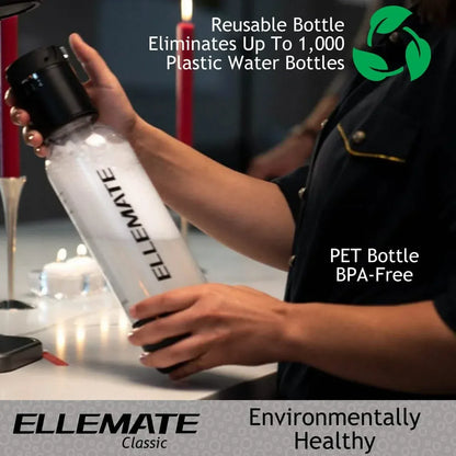 Ellemate Classic Carbonated Drink Maker, Seltzer Water with One-Push Fizz Technology, Cordless Carbonation for Bubbly Water - A-1 Thread Vault