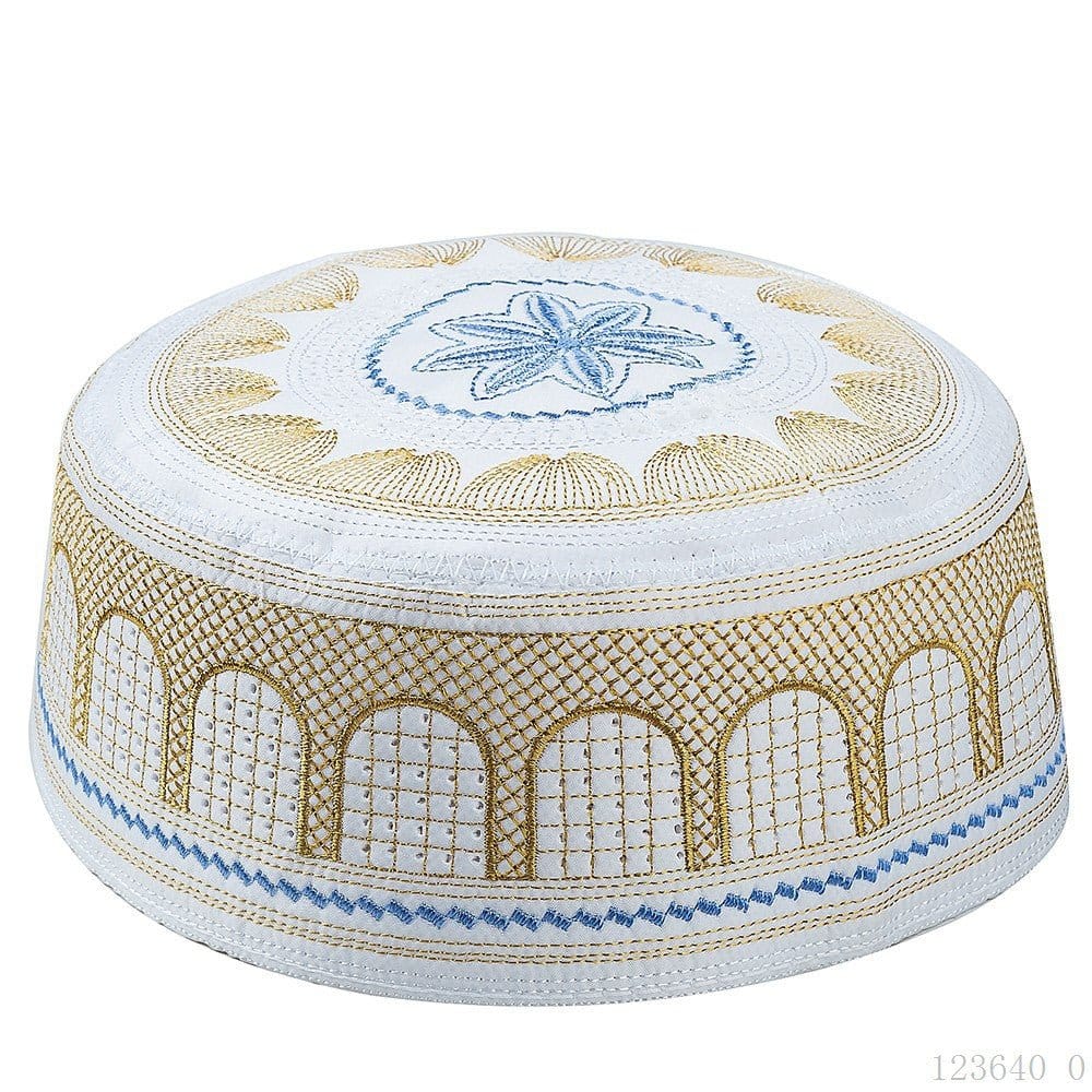 Embroidered Kufi Prayer Cap(MR088) - A-1 Thread Vault