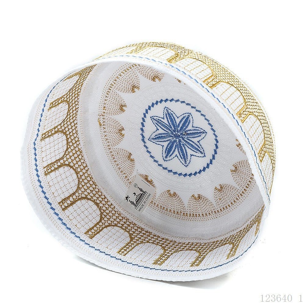 Embroidered Kufi Prayer Cap(MR088) - A-1 Thread Vault