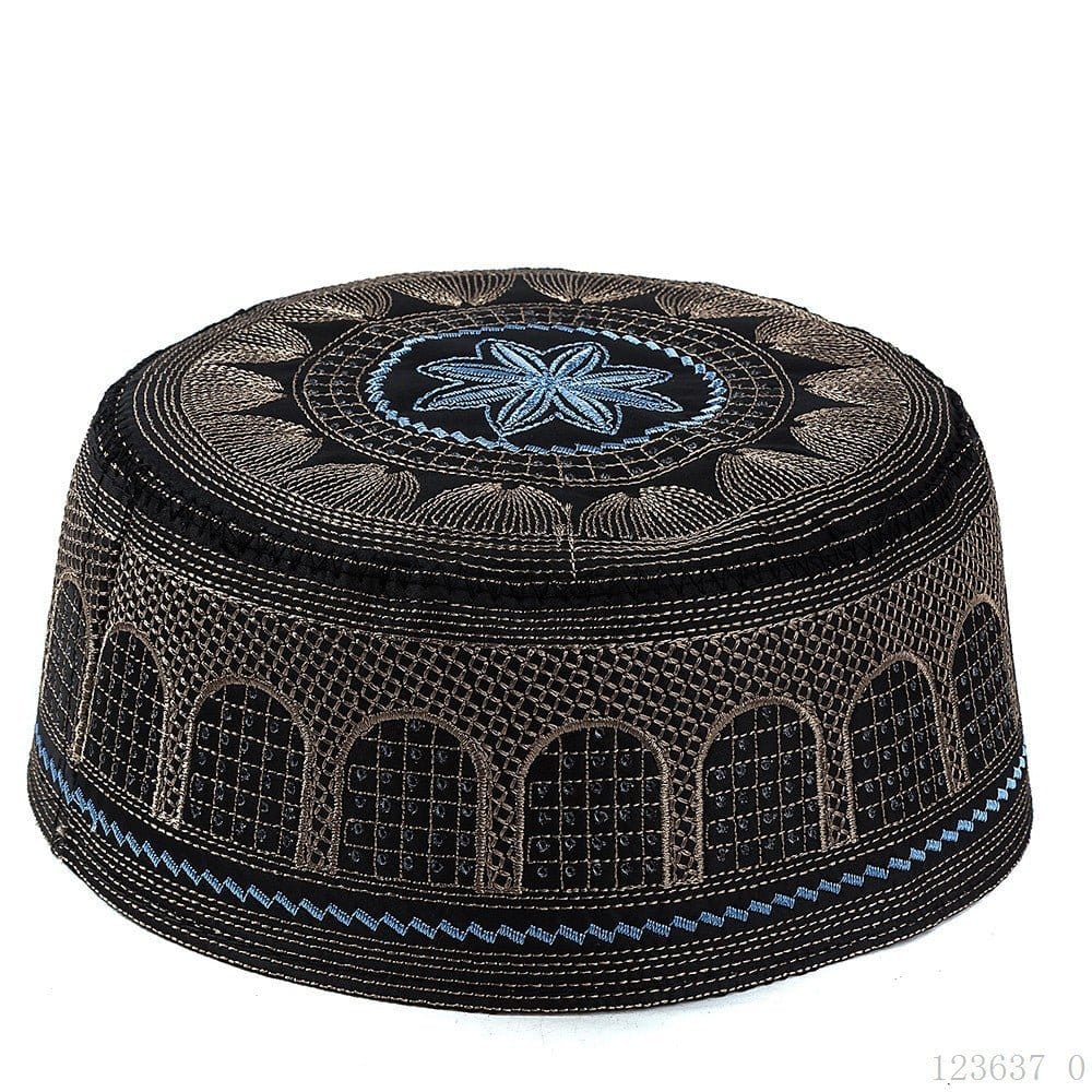 Embroidered Kufi Prayer Cap(MR088) - A-1 Thread Vault