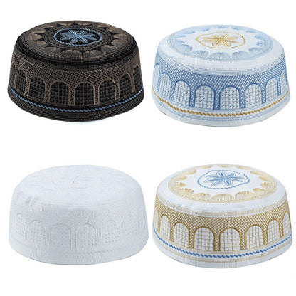 Embroidered Kufi Prayer Cap(MR088) - A-1 Thread Vault