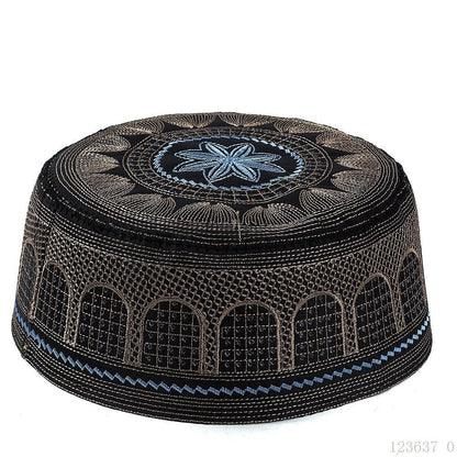 Embroidered Kufi Prayer Cap(MR088) - A-1 Thread Vault