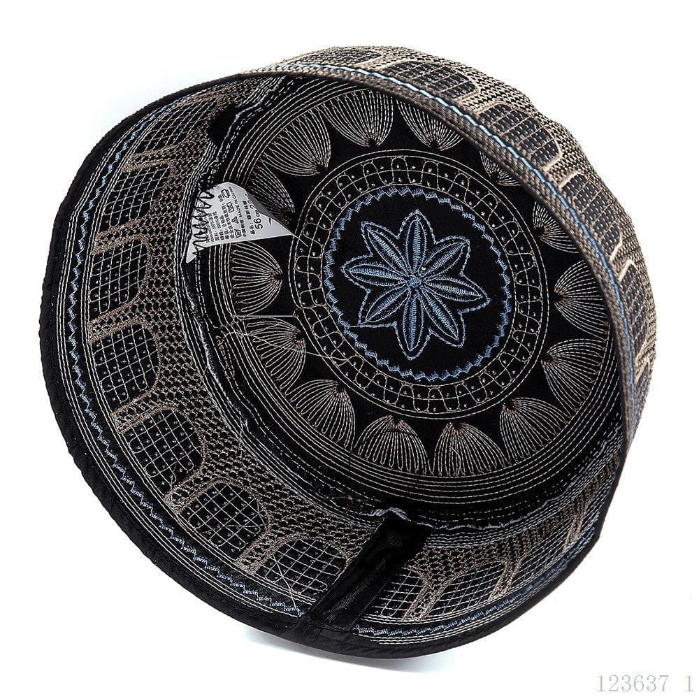 Embroidered Kufi Prayer Cap(MR088) - A-1 Thread Vault