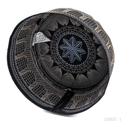 Embroidered Kufi Prayer Cap(MR088) - A-1 Thread Vault