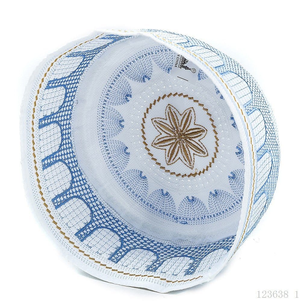 Embroidered Kufi Prayer Cap(MR088) - A-1 Thread Vault