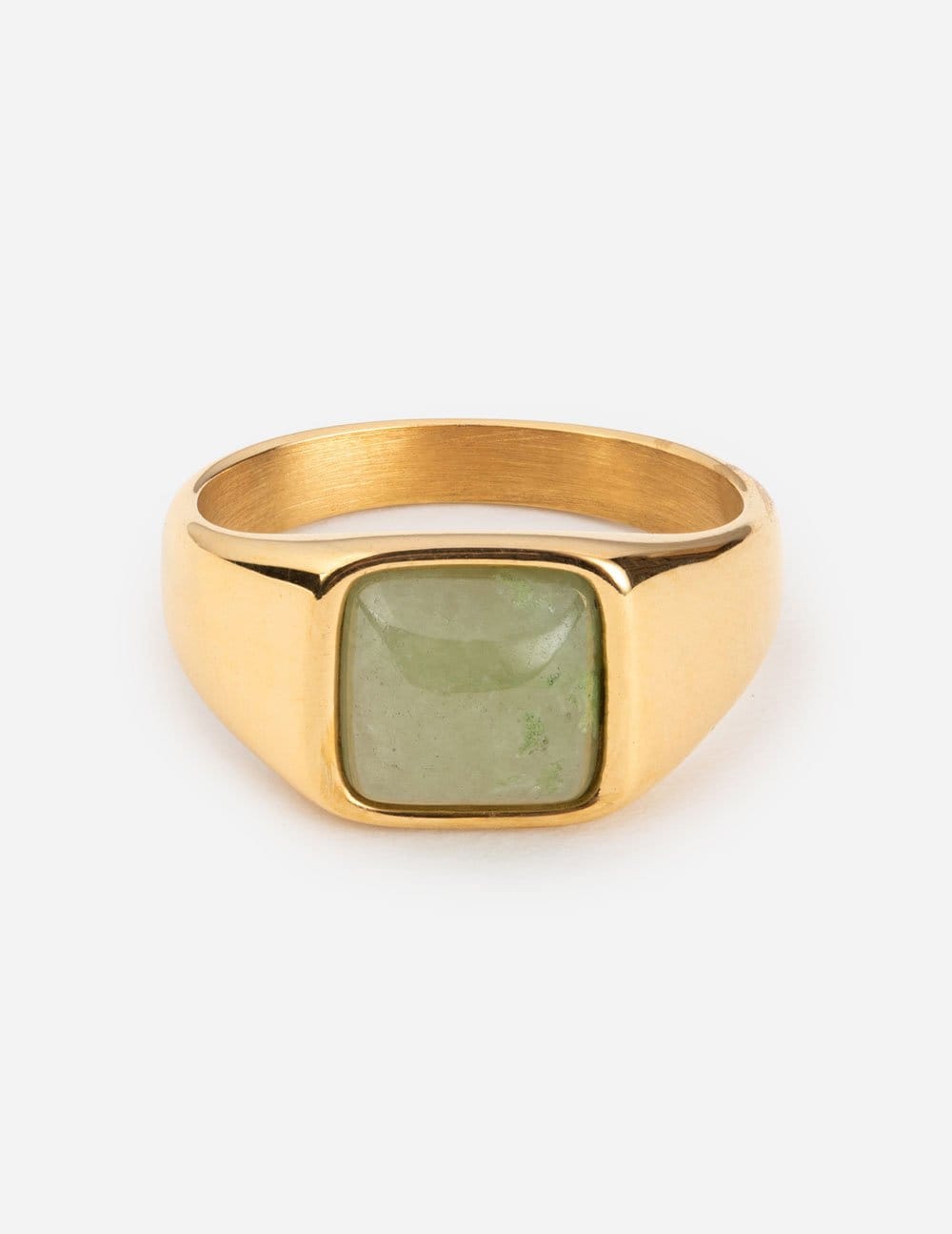 Emerald Green Signet Ring - A-1 Thread Vault
