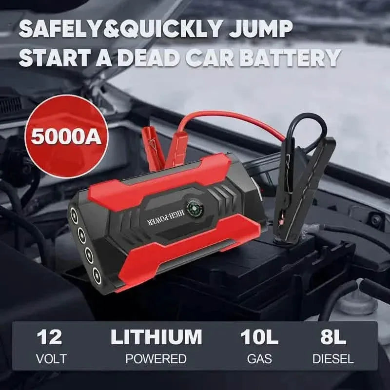 Emergency Car Starter Battery Power Supply 5000A - A-1 Thread Vault