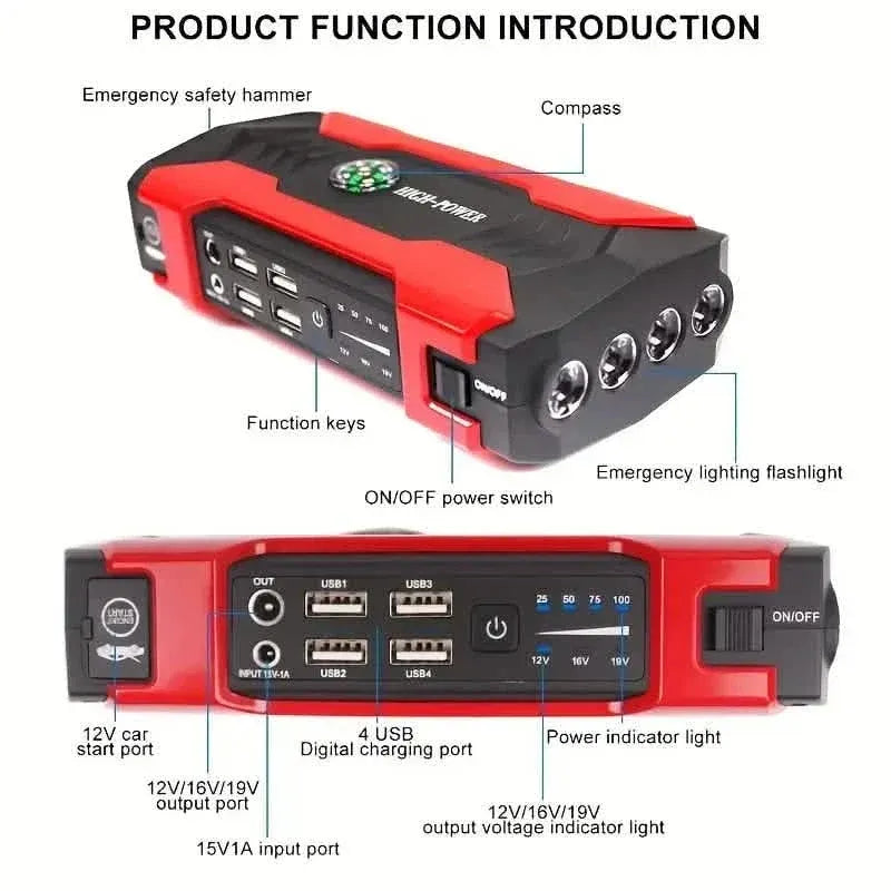 Emergency Car Starter Battery Power Supply 5000A - A-1 Thread Vault
