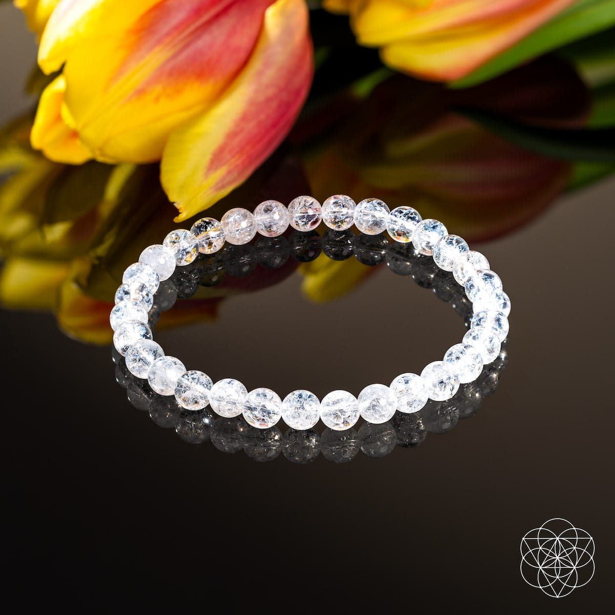 Emotional Ice Bath – The Ice Quartz Bracelet | 6mm - A-1 Thread Vault