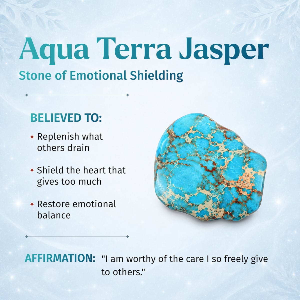 Empath’s Shield - Aqua Terra Jasper Bracelet - A-1 Thread Vault