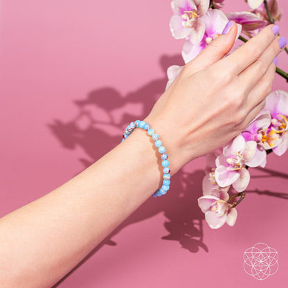 Empath’s Shield – Aqua Terra Jasper Bracelet | 6mm - A-1 Thread Vault