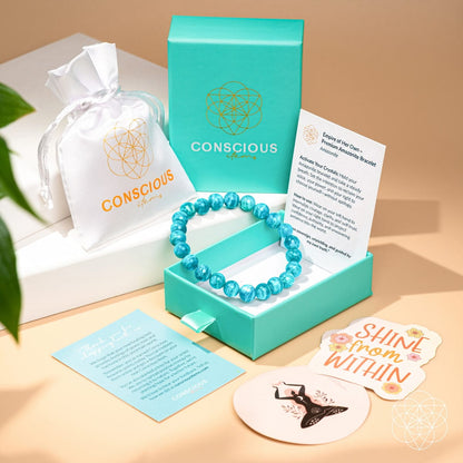 Empire of Her Own – Premium Blue Amazonite Bracelet - A-1 Thread Vault