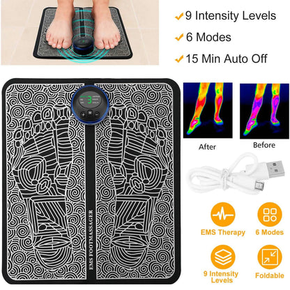 EMS Foot Massage Pad Electric Stimulator - A-1 Thread Vault