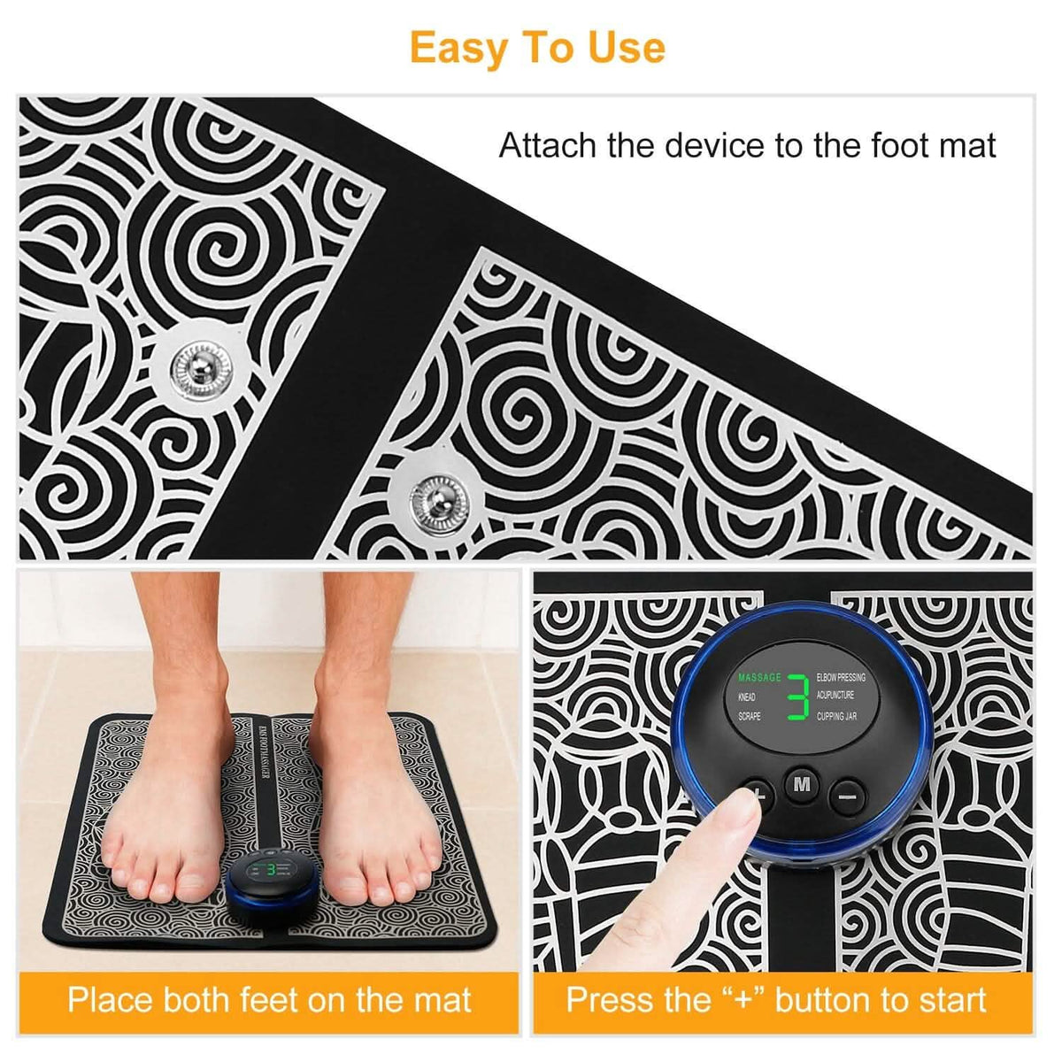 EMS Foot Massage Pad Electric Stimulator - A-1 Thread Vault