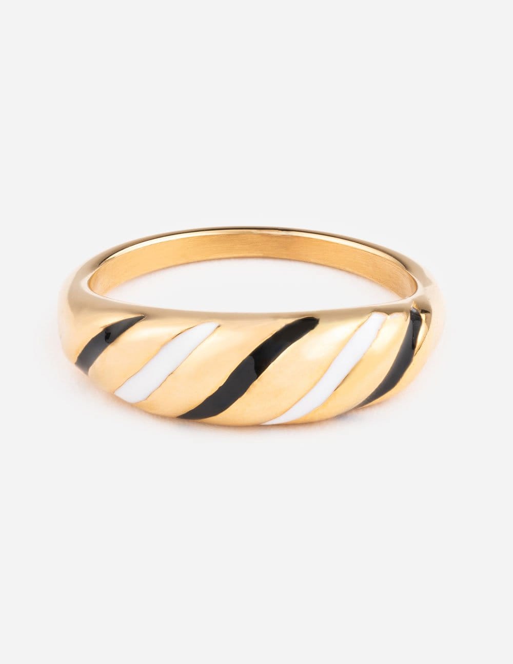 Enamel Croissant Ring - A-1 Thread Vault