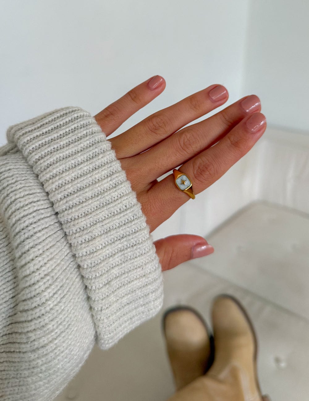 Enamel North Star Ring - A-1 Thread Vault