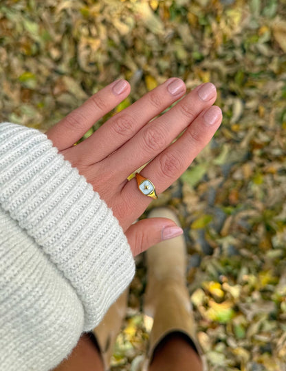 Enamel North Star Ring - A-1 Thread Vault