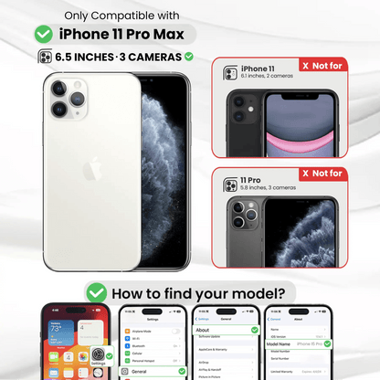 Entronix Bundle Compatible with iPhone 11 Pro Max - [Hard Back] Clear Case & 2 Clear Screen Protectors - A-1 Thread Vault