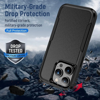Entronix Bundle Compatible with iPhone 11 Pro - Soft-Touch Dual-Layer Case & 1 Clear Screen Protector - A-1 Thread Vault