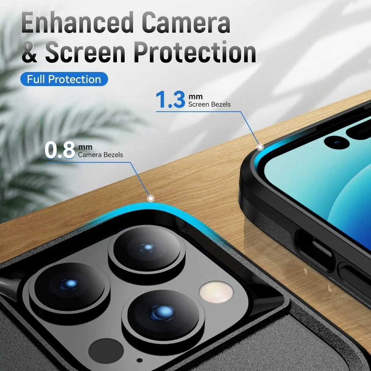 Entronix Bundle Compatible with iPhone 11 - Soft-Touch Dual-Layer Case & 1 Clear Screen Protector - A-1 Thread Vault