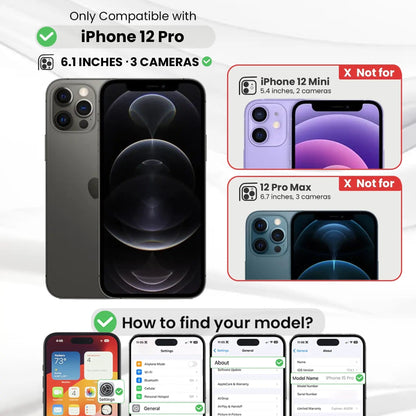 Entronix Bundle Compatible with iPhone 12 Pro - [Magnetic] Clear Case & 2 Clear Screen Protectors - A-1 Thread Vault