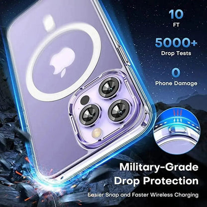 Entronix Bundle Compatible with iPhone 13 - [Magnetic] Clear Case & 1 Clear Screen Protector - A-1 Thread Vault