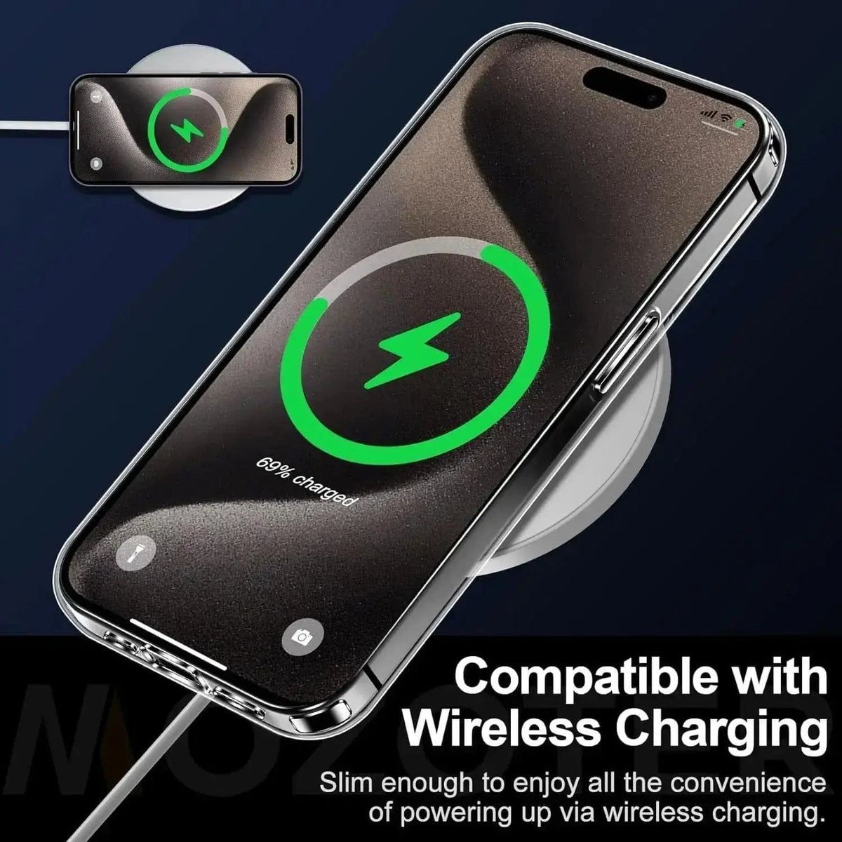 Entronix Bundle Compatible with iPhone 15 - [Hard Back] Clear Case, 2 Clear Screen Protector & 1 Camera Lens Protector - A-1 Thread Vault