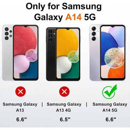 Entronix Case Compatible with Galaxy A14 - Soft-Touch Dual-Layer Sleek Cover - A-1 Thread Vault