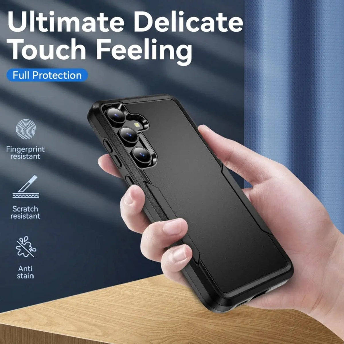 Entronix Case Compatible with Galaxy A14 - Soft-Touch Dual-Layer Sleek Cover - A-1 Thread Vault