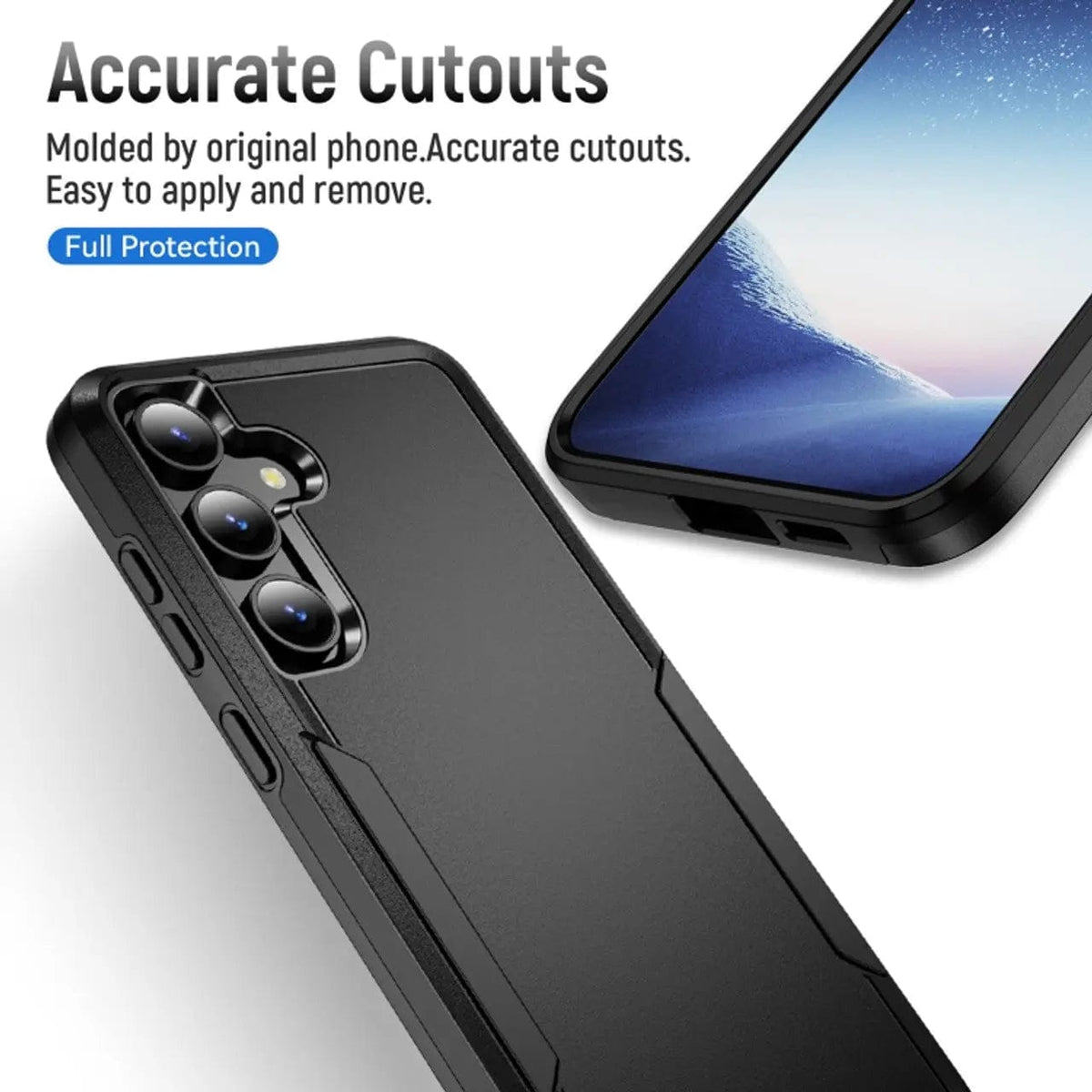 Entronix Case Compatible with Galaxy A25 - Soft-Touch Dual-Layer Sleek Cover - A-1 Thread Vault
