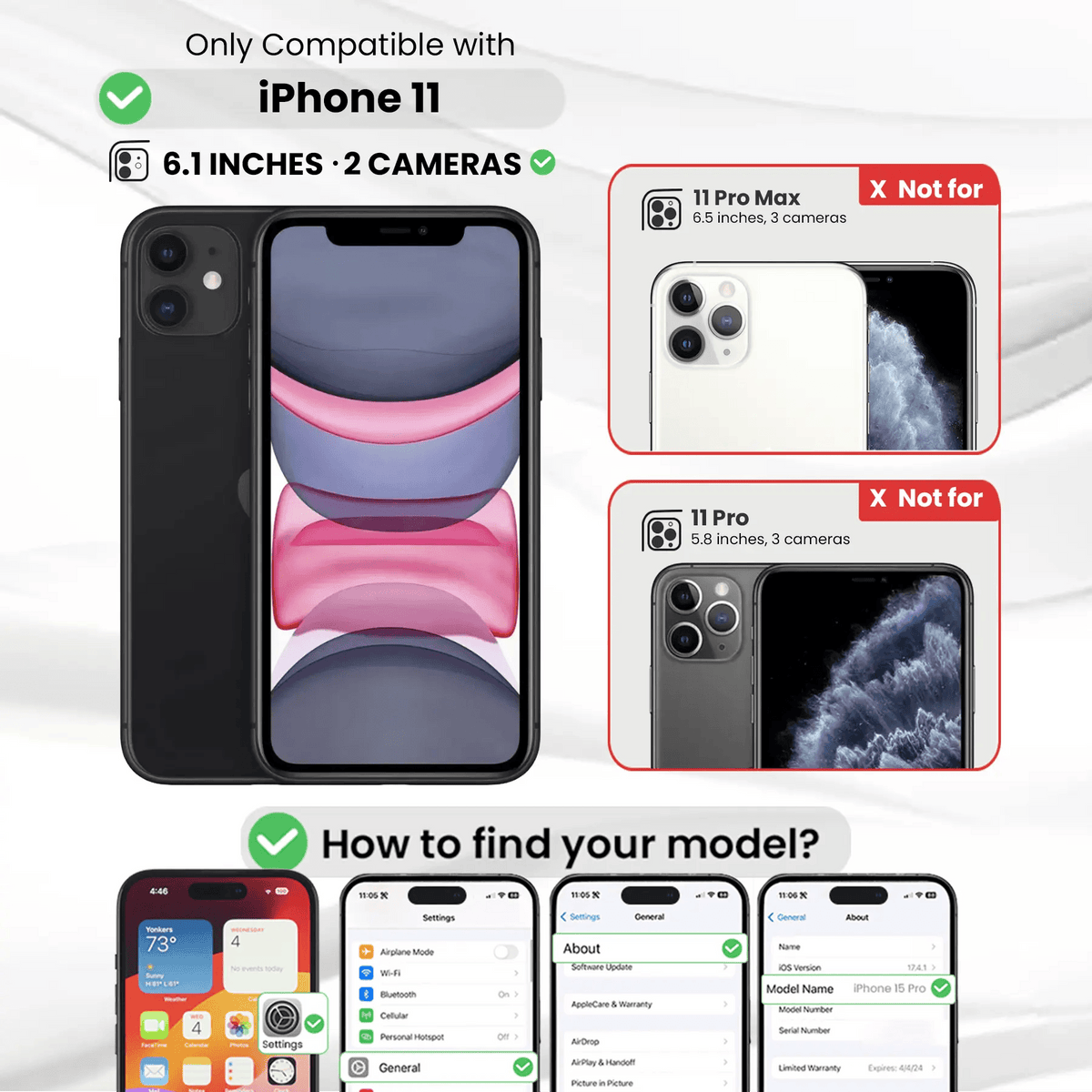 Entronix Case Compatible with iPhone 11 - Soft-Touch Liquid Silicone - A-1 Thread Vault