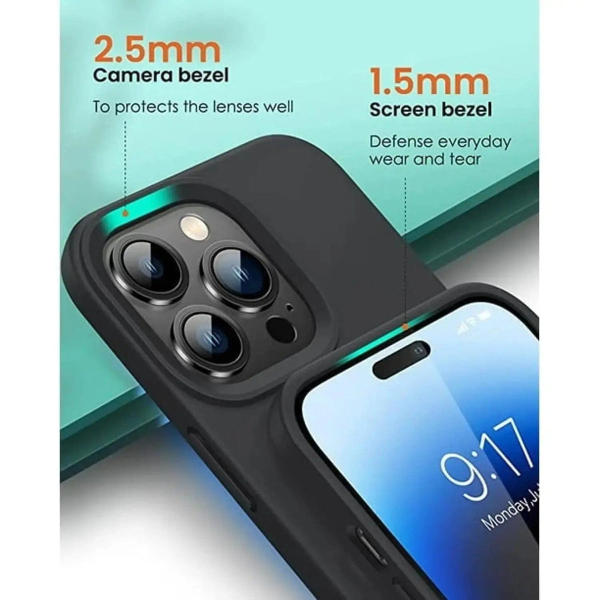 Entronix Case Compatible with iPhone 13 Pro - Soft-Touch Liquid Silicone - A-1 Thread Vault