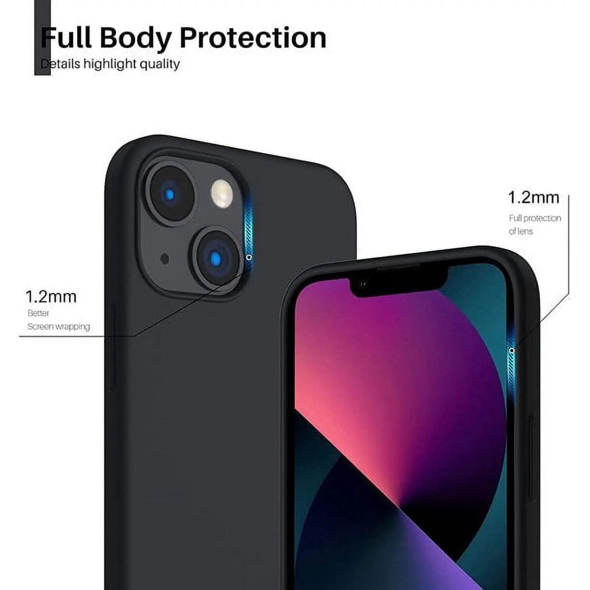 Entronix Case Compatible with iPhone 14 Plus - Soft-Touch Liquid Silicone - A-1 Thread Vault