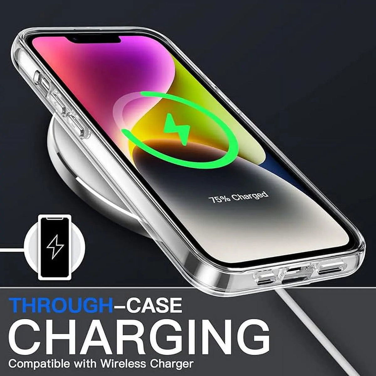 Entronix Case Compatible with iPhone 15 - [Hard Back] Slim Clear - A-1 Thread Vault
