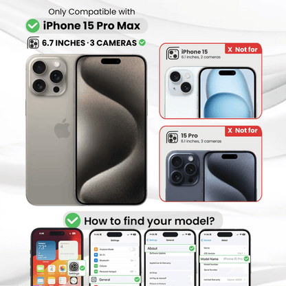 Entronix Case Compatible with iPhone 15 Pro Max - Soft-Touch Dual-Layer Sleek Cover - A-1 Thread Vault