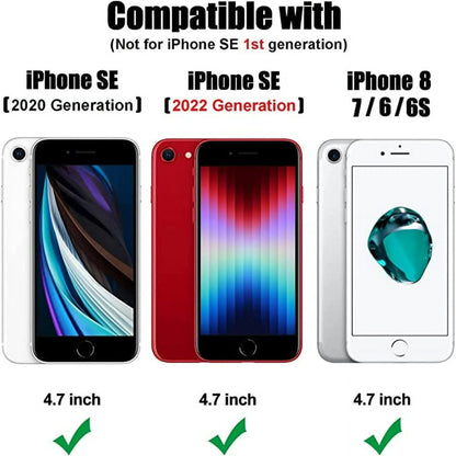 Entronix Case Compatible with iPhone 8/7/SE (2nd Gen) - [Hard Back] Slim Clear - A-1 Thread Vault