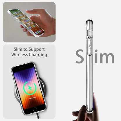 Entronix Case Compatible with iPhone 8/7/SE (2nd Gen) - [Hard Back] Slim Clear - A-1 Thread Vault