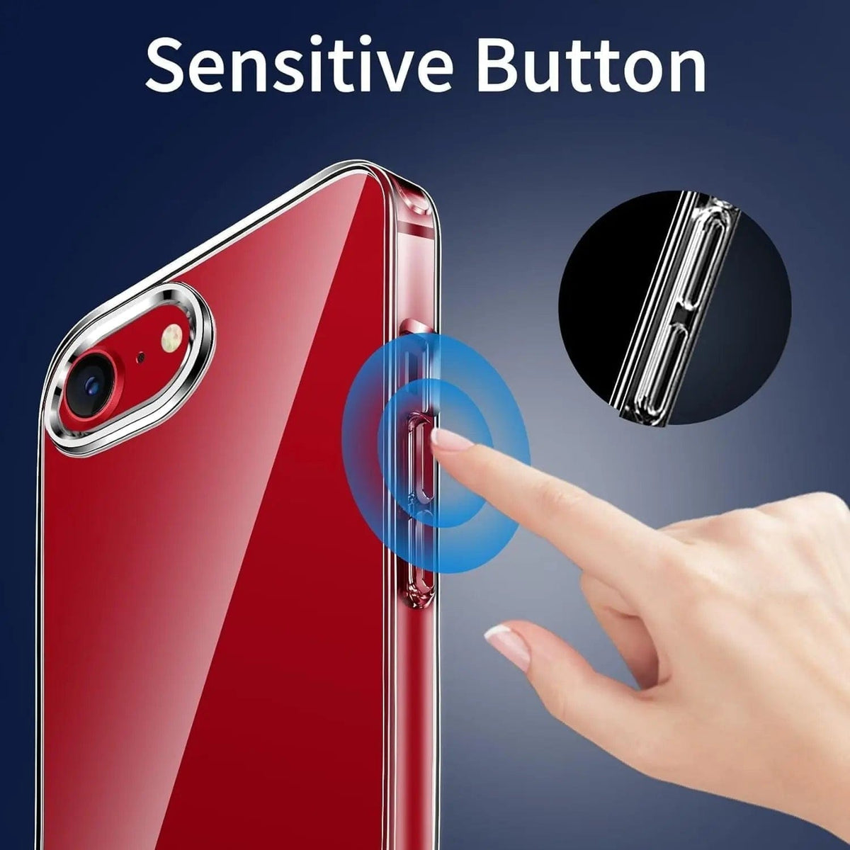 Entronix Case Compatible with iPhone 8/7/SE (2nd Gen) - [Hard Back] Slim Clear - A-1 Thread Vault