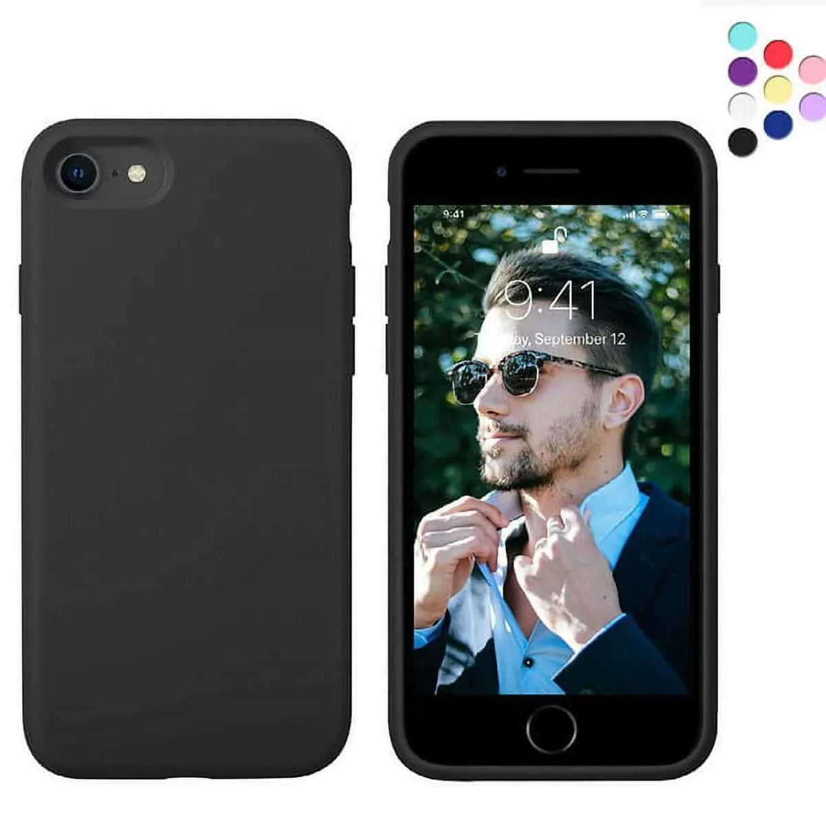 Entronix Case Compatible with iPhone 8/7/SE (2nd Gen) - Soft-Touch Liquid Silicone - A-1 Thread Vault