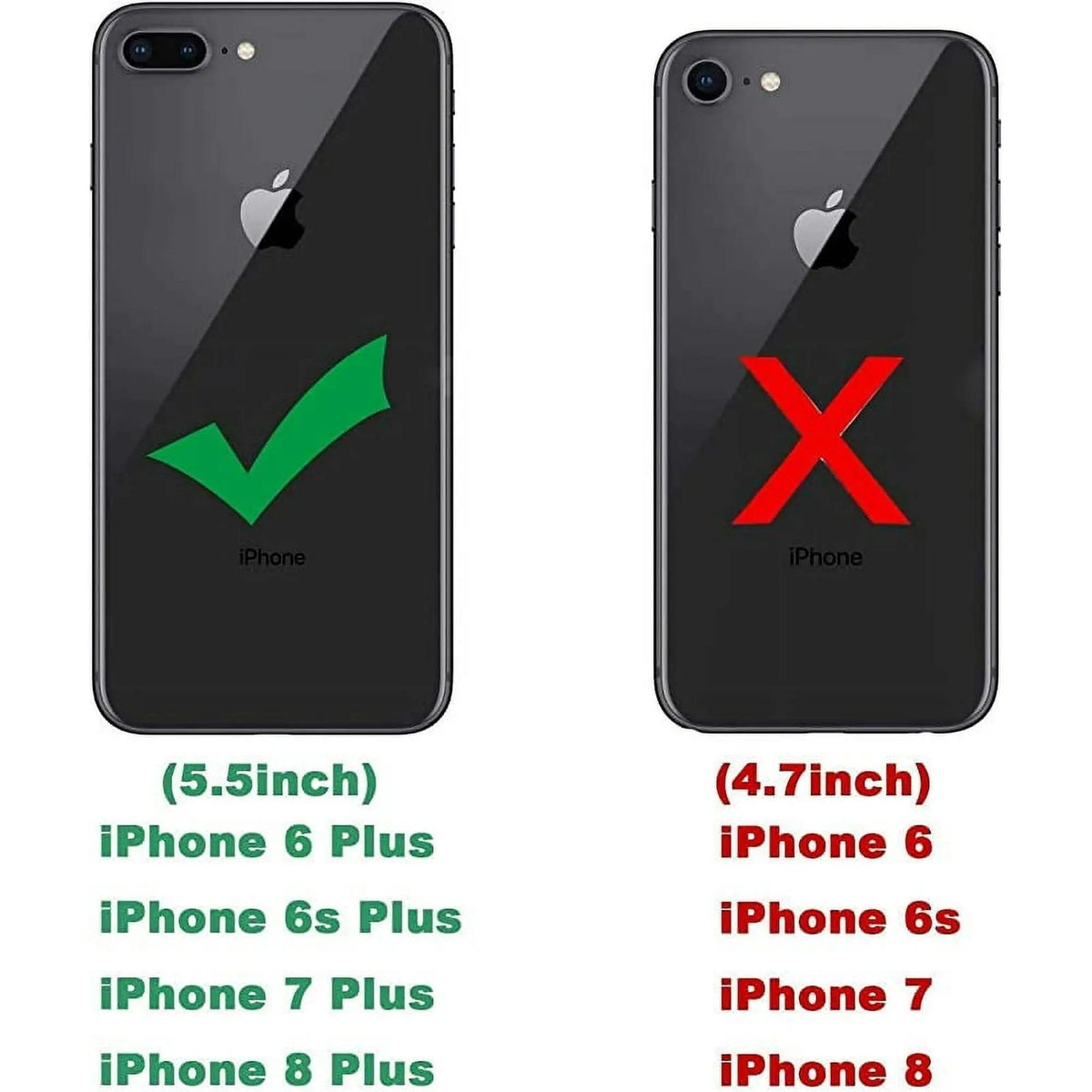 Entronix Case Compatible with iPhone 8 Plus/7 Plus - [Hard Back] Slim Clear - A-1 Thread Vault