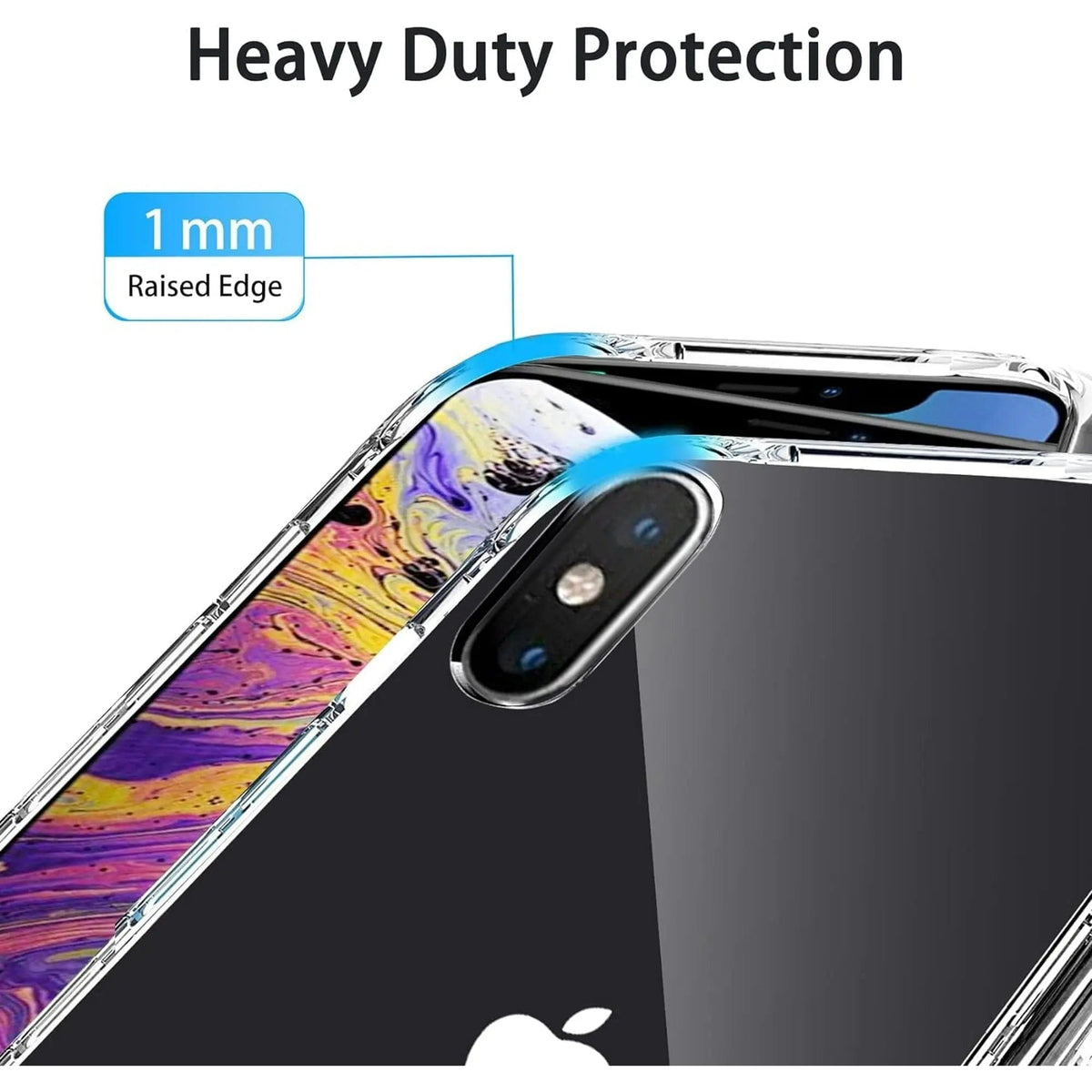 Entronix Case Compatible with iPhone X/XS - [Hard Back] Slim Clear - A-1 Thread Vault