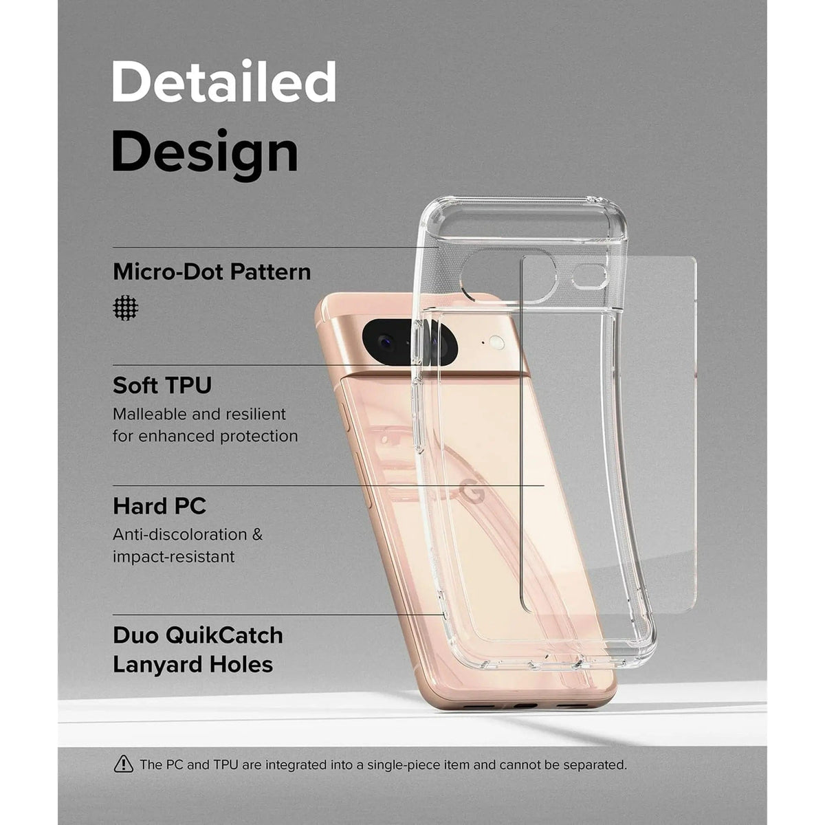 Entronix Case Compatible with Pixel 7 Pro - [Hard Back] Clear Cover - A-1 Thread Vault