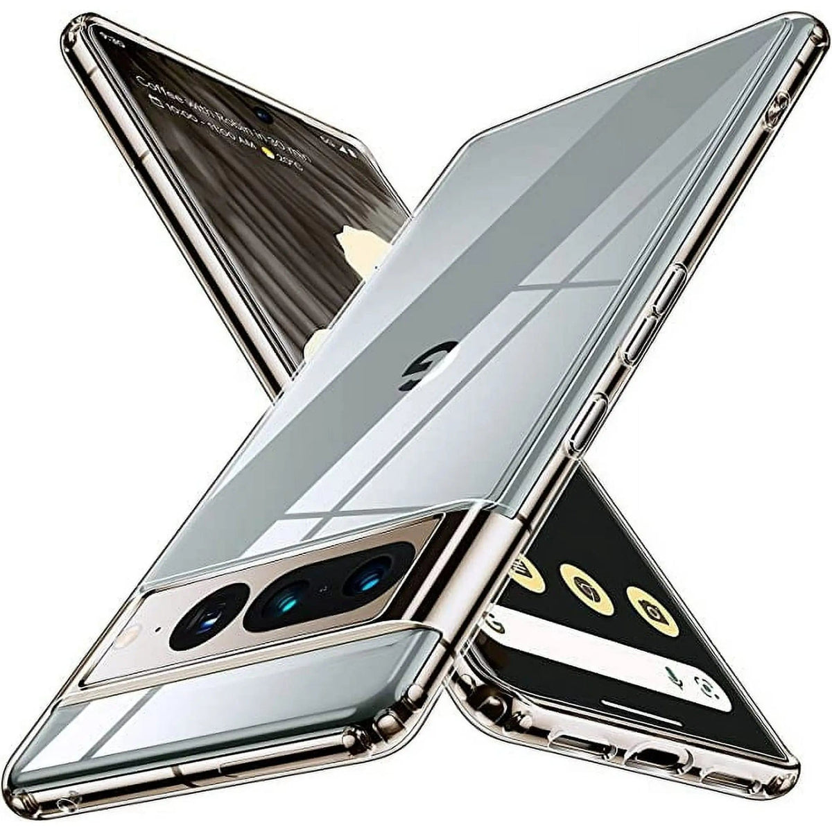 Entronix Case Compatible with Pixel 7 Pro - [Hard Back] Clear Cover - A-1 Thread Vault