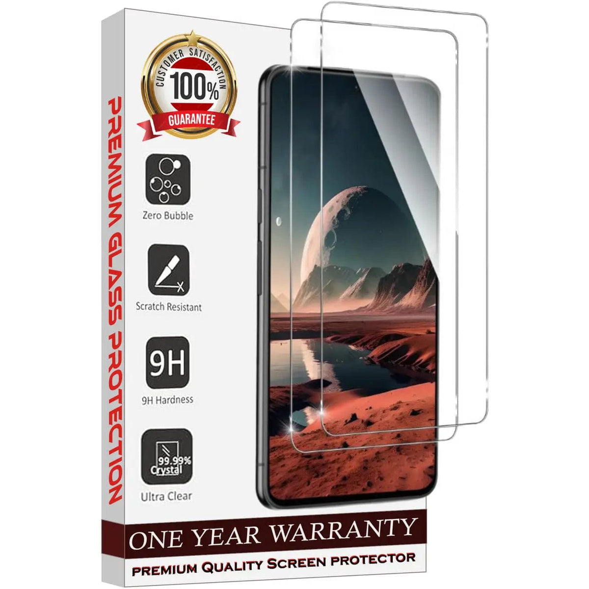 Entronix Clear Screen Protector Compatible with Galaxy A03 - 2-Piece Combo - A-1 Thread Vault