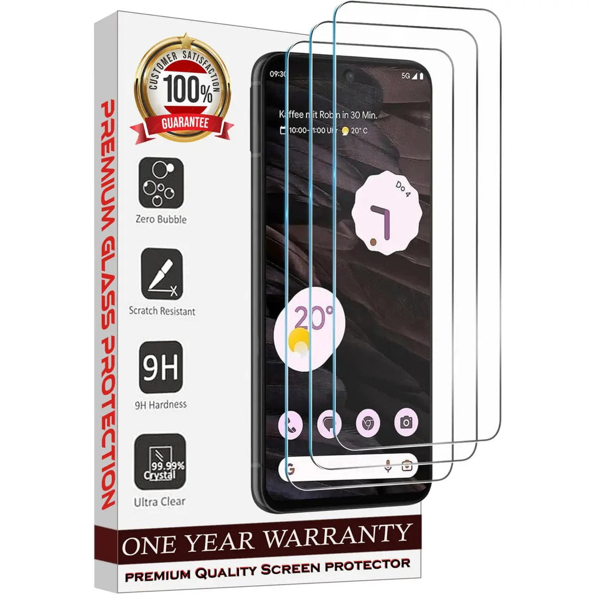 Entronix Clear Screen Protector Compatible with Galaxy A22 - 3-Piece Combo - A-1 Thread Vault