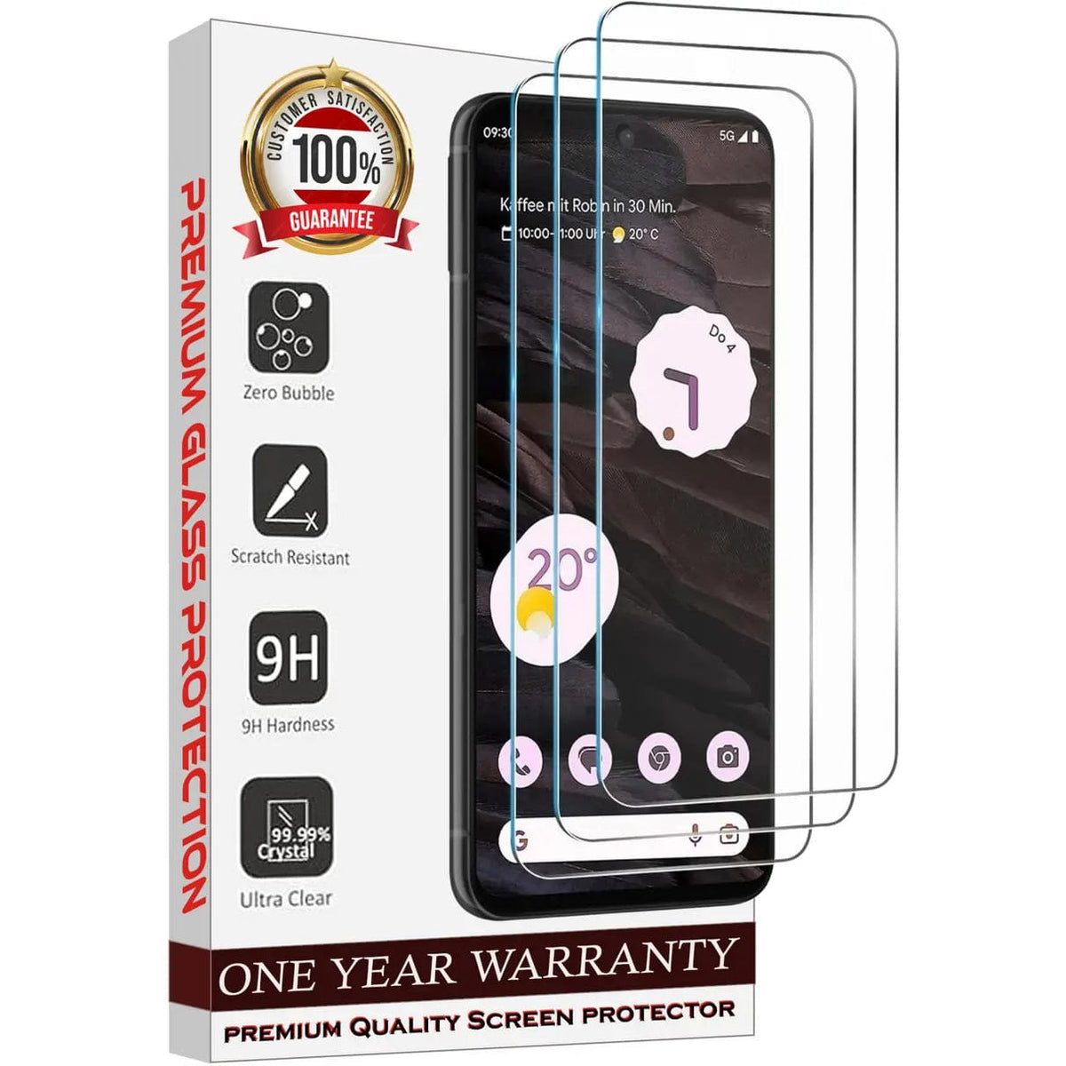 Entronix Clear Screen Protector Compatible with Galaxy A81 (Note10 Lite) - 3-Piece Combo - A-1 Thread Vault