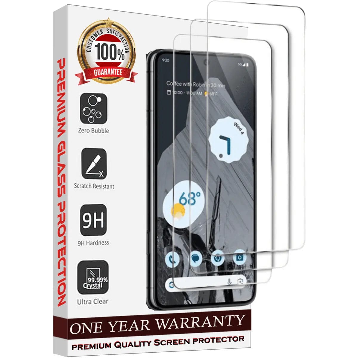 Entronix Clear Screen Protector Compatible with Moto Edge 2022 - 3-Piece Combo - A-1 Thread Vault