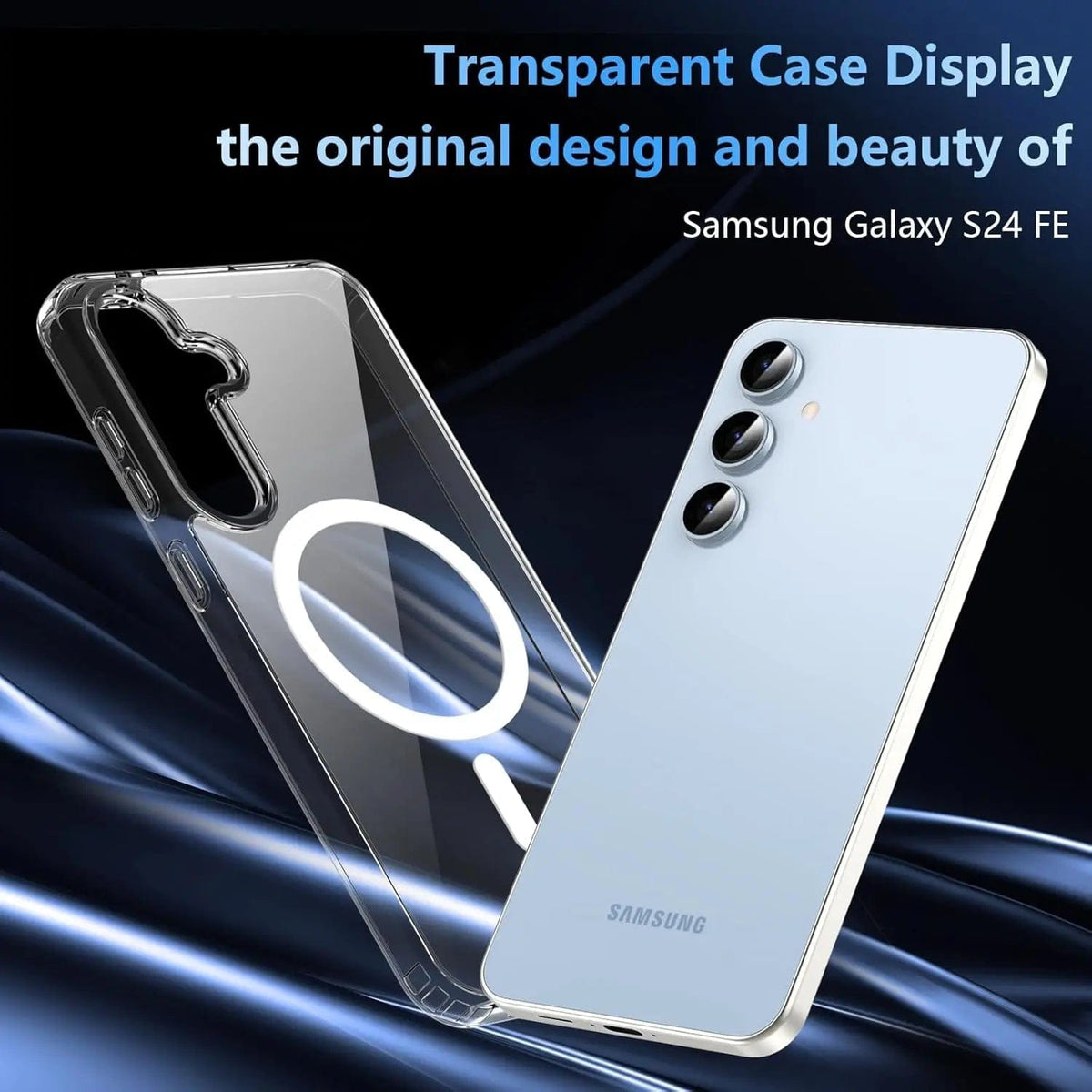 Entronix [Magnetic] Case Compatible with Galaxy S24 Ultra - [Hard Back] Slim Clear - A-1 Thread Vault